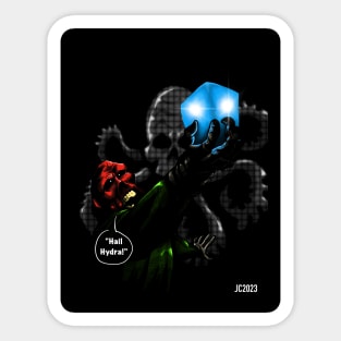 Red Skull “Hail Hydra” portrait (digital) Sticker